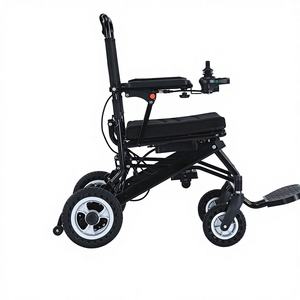 초경량 브러시리스 모터 긴 배터리 수명 전동 휠체어 노인용 쉬운 접이식 휠체어 - Product Image 2