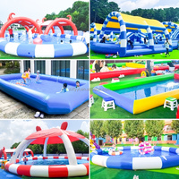 Machine à mousse gonflable d'extérieur Topsource pour fond de fosse en mousse, capacité 100-500 kg, pour jeux de fête pour enfants, toboggan de piscine, été
