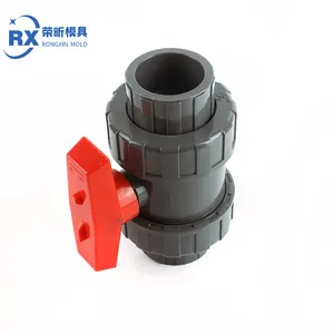 Professional Hot Runner PVC/UPVC/CPVC/PPR Ball Valve Injection Mould, Pipe Fittings Plastic Mold
