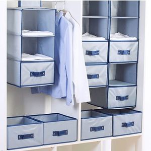 Good Selling Washable Hanging <b>Storage</b> Bags Hanging <b>Drawer</b> Style Wardrobe Buggy Bags Layering Organizing <b>Box</b> - Product Image 4