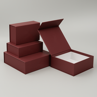 Caja de Regalo Magnética Plegable de Papel de Arte para Uso Alimentario, Impresión Personalizada al por Mayor, Moderna y Lujosa, con Asa