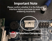 Câble de données et d'alimentation intégré SATA 7+15 vers 7 broches à courbure inversée avec connecteur XH2.54 4 broches, câble combo SATA pour SSD/HDD de carte mère ITX