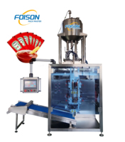 Machine d'emballage entièrement automatique pneumatique à 8 lignes et scellage 4 côtés pour liquides, confitures et jus de fruits
