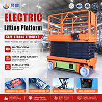 Plateforme élévatrice mobile à ciseaux électrique autopropulsée CHANGDING GTJZ12 113 kg, plateforme télescopique de 13,8 m, table de travail, double commande, haute