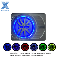 Subwoofer para Auto XDL Audio RGB Light Ultra Delgado, DC 12V, Bobina Simple, 10 Pulgadas, Activo, 180W RMS, Potencia Estéreo/Surround, Control Remoto