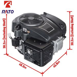 เครื่องยนต์เบนซิน RATO RV450D ระบายความร้อนด้วยอากาศ สูบเดียว สำหรับรถแทรกเตอร์ 14.5 แรงม้า เพลาตั้ง 25.4 มม. สตาร์ทเท้า - Product Image 2