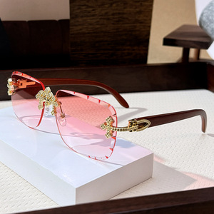 <span class=keywords><strong>Gafas</strong></span> de Sol de Moda con Logotipo Personalizado, Marca de Lujo, con Diamantes, <span class=keywords><strong>para</strong></span> <span class=keywords><strong>Hombre</strong></span> y Mujer, Estilo Hip Hop, Brillantes, con Circonitas - Product Image 4