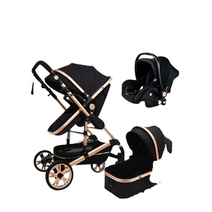 2026 Modern Lightweight Foldable 3-in-1 Baby Stroller with Car Seat and Travel <strong>Pram</strong> <strong>Set</strong> - Product Image 1