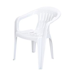 كرسي حديقة بلاستيكي عالي الجودة من البولي بروبيلين، كرسي بلاستيكي رخيص منخفض الظهر، كرسي بذراعين قابل للتكديس - Product Image 1