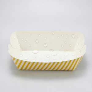 Barquette en papier kraft brun de qualité supérieure avec couvercle et compartiment à sauce pour <span class=keywords><strong>hot</strong></span>-dogs, frites et poulet frit - Product Image 5