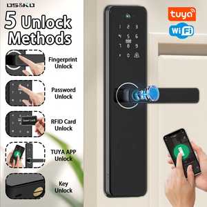 Cerradura de puerta inteligente con cámara de huellas dactilares electrónica aplicación tuya tarjeta SIM CONTROL DE TELÉFONO MÓVIL cerradura de puerta digital GSM con llave - Product Image 5