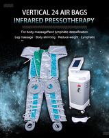 24 Ruang Udara Profesional Mesin Pressotherapy Drainase Limfatik Pelangsing Tubuh Setelan Pressoterapi untuk Menurunkan Berat Badan dan Menghilangkan Selulit