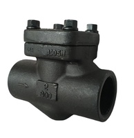 Vanne de retenue forgée à piston de type SW DN25 ASTM A105 CL800 à extrémité soudée