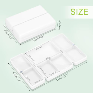 Estuche de Almacenamiento de Pastillas Plegable de Plástico para Viaje, Organizador Semanal de 7 Días, Dispensador, Nuevo Diseño, Envío Inmediato - Product Image 2