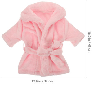 6984 0-6 mesi neonati bambine in pile di corallo rosa <span class=keywords><strong>accappatoio</strong></span> fotografico costumi simpatici regalo doccia cotone <span class=keywords><strong>accappatoio</strong></span> per bambini - Product Image 2
