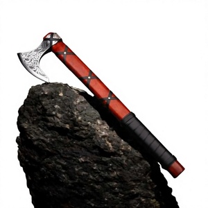 Wholesale Custom Handmade Hand Forged Stainless Steel Tomahawks <b>Wood</b> Handle Customized Industrial Grade <b>Axe</b> for Outdoor Camping - Product Image 4