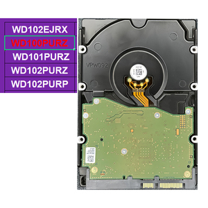 Disque dur d'entreprise WD100PURZ 10 To SATA 6 Gb/s 5400 tr/min 256 Mo de cache 3,5 pouces AllFrame pour surveillance 24/7 CMR NVR DVR 64 caméras HD - Product Image 1