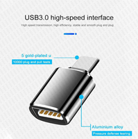 OEM LOGO OTG USB 3.0 Adaptateur pour Pad Téléphone USB-L Mâle vers USB3.0 Adaptateur pour 13 Au-dessus de Charge Rapide