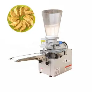 Mesin pembuat pangsit otomatis kecil pembuat produk biji-bijian komersial mesin pembuat Gyoza Jepang