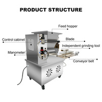 Machine à diviser et à arrondir la pâte automatique en acier inoxydable Meijin pour pâtisserie et pain, haute capacité (30-80 kg/h), poids 60 kg
