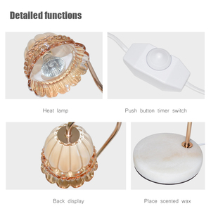 Gu10 Moderne Marbre Électrique Cire <span class=keywords><strong>Bougie</strong></span> Fondre Réchauffeur Lumière <span class=keywords><strong>Yankee</strong></span> Mood Marbre Décor Lampe De Table - Product Image 6
