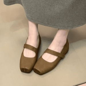 Zapatos Mary Jane con Punta Cuadrada Estilo Francés, Nuevo Estilo 2025, Elegantes, Retro, Estilo Hada, Bailarinas de Tacón Alto - Product Image 1