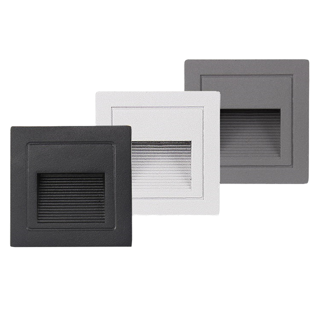 Modern 3W LED Aluminum Wall Lamps for Outdoor Use  Light Recessed Stair Step Corner Wall for Home Bathroom 12V 220V Custom