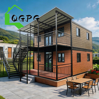Casa Contenedor Expandible de Dos Pisos con Cocina, Baño y 2, 3, 4, 5 Dormitorios, Edificios Prefabricados