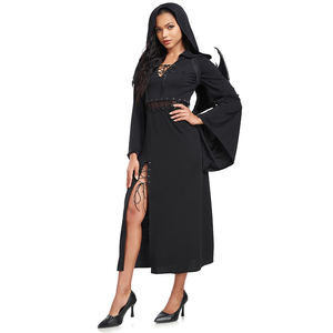 Gothique Ange Noir Halloween Robe Diable Sorcière <span class=keywords><strong>Vampire</strong></span> Mariée Adulte Cosplay Costume pour Bal Masqué - Product Image 2
