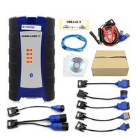 Interface de diagnostic pour camions diesel NEXIQ 2 USB Link 125032 avec logiciel Bluetooth pour outil de diagnostic de camions lourds