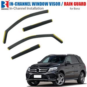 Déflecteurs de fenêtre intégrés pour Benz GLE - Pare-pluie et visières anti-vent compatibles avec toutes les voitures et SUV Benz - Product Image 1