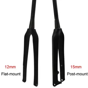 700C Carbon cyclocross fork post mount 100*15mm or Flat-Mount Fork/100*12mm gravel bicycle fork FK-CS01
