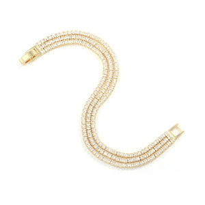 Fashion Cuff <b>Bracelets</b> <b>Copper</b> Alloy Channel Setting Party Jewelry Women's <b>Bracelet</b> - Product Image 5