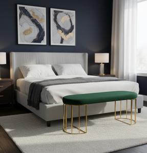 Banco de Lino Moderno de Alta Gama, Muebles de Asiento para Interiores, Elegante para Sala de Estar, Hotel, Escuela - Product Image 2