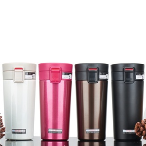 <b>Double</b> <b>Wall</b> Stainless Steel Vacuum Flask Insulated Travel <b>Mug</b> with Handle Leak Proof Coffee Tumbler - Product Image 3