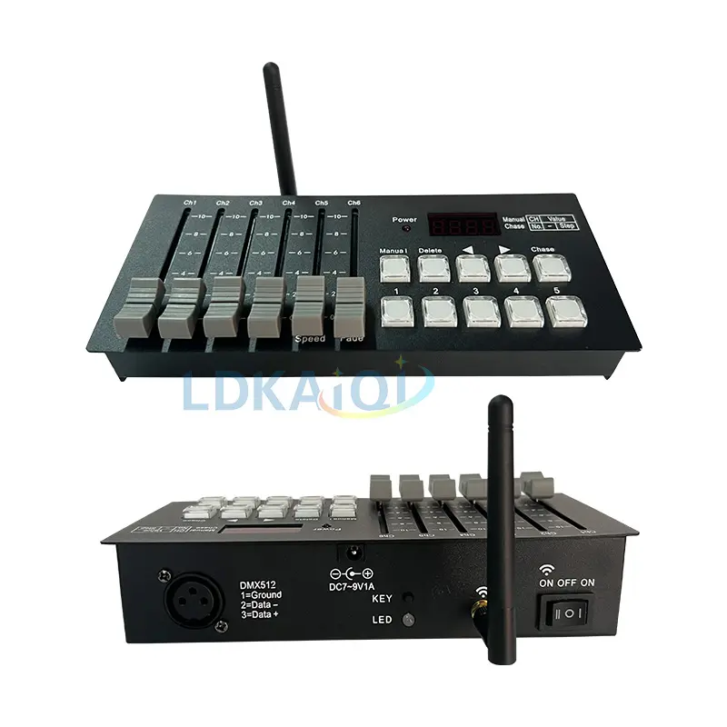 Mini consola dmx con batería inalámbrica, controlador para DJ de 30 canales