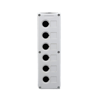 Boîtier de commande industriel étanche IP66 en ABS avec bouton-poussoir 22 mm, anti-poussière, pour arrêt d'urgence 10A 220V