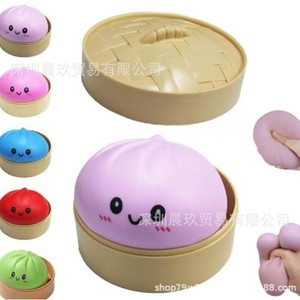 Caja de juguetes antiestrés de TPE con diseño de dumpling brillante para niños de 8 a 13 años, juguete unisex para aliviar el estrés. - Product Image 2