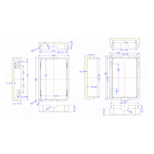 2025 nhỏ nối dây nhà ở CS105 Tiny hộp nhựa 48*26*15 mét vuông chuyển đổi USB vỏ nhựa trường hợp bao vây - Product Image 5