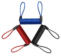 Offre à durée limitée Rappel de verrouillage de disque antivol Corde à ressort en fil d'acier rose