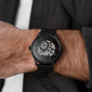 Logo personnalisé OEM 40mm, montre automatique squelette classique pour homme, alimentée par le <span class=keywords><strong>mouvement</strong></span> <span class=keywords><strong>Miyota</strong></span> <span class=keywords><strong>82S7</strong></span> - Product Image 4