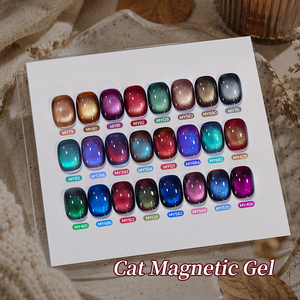 BORN PRETTY Nouveau Vernis Gel Magnétique Effet Œil de Chat Sans HEMA ni TPO, 24 Couleurs Automne Hiver, Soak Off UV, pour Salon de Manucure - Product Image 1