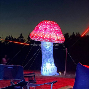 Fornitura per feste fungo gonfiabile gigante colorato vivido con luci a led per attività a tema <span class=keywords><strong>Alice</strong></span> nel paese delle meraviglie - Product Image 6