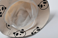 Gorro de pescador con forma de Panda para niños recién nacidos al aire libre