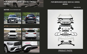 Kit de carrosserie pour <span class=keywords><strong>Mercedes</strong></span>-Benz 2020 2021 <span class=keywords><strong>2022</strong></span> 2023 <span class=keywords><strong>GLC</strong></span> (W253) à GLC63 AMG MODEL Facelift Amg Body KIT - Product Image 4