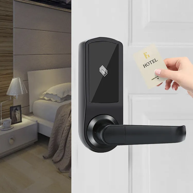 Serrure de porte intelligente rfid de remplacement facile, carte-clé d'hôtel, verrou de porte à pêne dormant