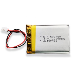 DTP603450 3.7 V 1000 mAh <span class=keywords><strong>li</strong></span> <span class=keywords><strong>polymer</strong></span> pin với UN38.3/<span class=keywords><strong>MSDS</strong></span>/KC giấy chứng nhận - Product Image 1