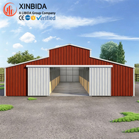Bâtiment Agricole Métallique Préfabriqué Personnalisé pour Écurie, Ferme Avicole, Abri pour Bétail et Élevage de Moutons, Abri Durable pour l'Élevage