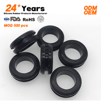 Boucles de protection en caoutchouc moulé sur mesure, manchons de protection pour câbles en EPDM, rondelles d'étanchéité pour câbles pour la protection des faisceaux de câbles