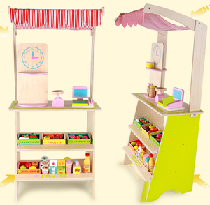 <span class=keywords><strong>Caseta</strong></span> de juguete de comida de <span class=keywords><strong>madera</strong></span> para niños, juego de simulación de tienda de frutas y verduras, superventas, 2023 - Product Image 2